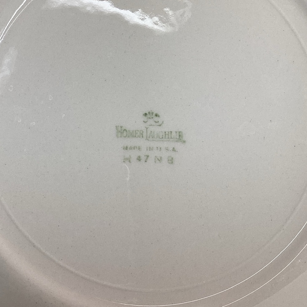 Vintage Homer Laughlin R1294 Luncheon Plate 9” 1940s - Picture 7 of 8